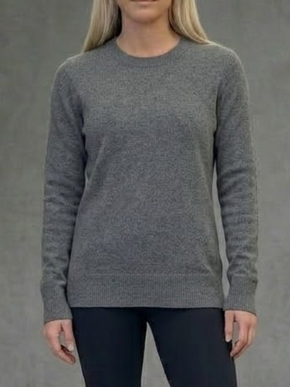 Vince Gray Cashmere Long Sleeve Crew Neck Sweater Women's S